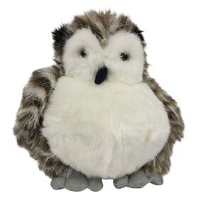 Vintage Unipak Plush Stuffed Owl Toy  Soft‎ Realistic Woodland Animal